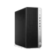 HP EliteDesk 800 G5 7PE86EA siyah dikey masaüstü bilgisayar kasası, ön paneli ve bağlantı noktalarıyla