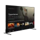 Beko B 775 C Ultra HD 4K TV, siyah çerçeveli ekranında film menüsü ve önden görünen ayaklarıyla