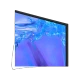 Samsung 55DU8500 Ultra HD 4K LED televizyon ekranında mavi içerik, siyah çerçeve ve ince tasarım