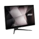 MSI PRO 22XT AM-019TR masaüstü bilgisayar, siyah kasası ve MSI logolu ekranıyla önden görünüm