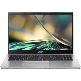 Acer Aspire 3 A315-59-79U8 gri iş ve ofis laptopu, açık ekranlı önden görünüm