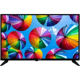 Arçelik A32 A 550 B HD Ready LED televizyon, siyah çerçeveli ekranda renkli şemsiyeler görüntüsü