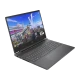 HP Victus Gaming 16-r1700nt siyah oyuncu laptop; oyun ekranı açık, klavye ve menteşeler görünür.