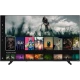 Vestel 55UT9840 Ultra HD 4K LED televizyon, ekranda film ve dizi içerikleriyle siyah tasarımda