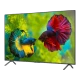 Grundig 98 GHQ 9501 Ultra HD 4K LED televizyon, renkli beta balıkları ve ince siyah çerçevesiyle