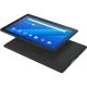 Lenovo Tab E10 siyah tablet, 3 GB RAM 32 GB depolama; TB-X104F1 ZA4F0006TR modeli açık ekranda.
