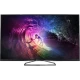 Philips 40PUK6809 Ultra HD 4K LED televizyon, ekranda renkli su dalgası sahnesi bulunan vitrin görünümü