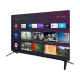 Grundig 55 GGO 9900 B Ultra HD 4K OLED TV, siyah ekranında akıllı TV uygulamaları açık