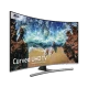 Samsung 65NU8500 Ultra HD 4K LED televizyon; kavisli ekranda manzara ve Curved UHD TV yazısı.
