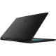 MSI Katana 17 B12VEK-083XTR siyah oyuncu laptop, kapak açıktan modern tasarım, yakın görünüm