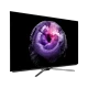 Arçelik A55 OLED C 970 B Ultra HD 4K TV, mor çiçek görüntülü ince siyah ekran