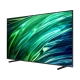 Samsung 65QNX1D Ultra HD 4K QLED TV, canlı yeşil-mavi soyut ekran görüntüsüyle ön cephe görünümü