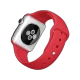 Apple Watch 42 mm gümüş paslanmaz çelik kasa ve kırmızı PRODUCT RED spor kordonlu akıllı saat