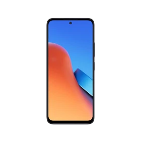 Xiaomi Redmi 12 siyah akıllı telefon, ön yüz ve tam ekran tasarımıyla vitrin çekimi