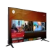 Vestel 55UA8990 Ultra HD 4K LED televizyon, siyah çerçeveli ekranında içerik menüsü açık.
