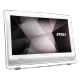 MSI PRO 22E 7NC-077XTR beyaz renkli, geniş ekranlı hepsi bir arada masaüstü bilgisayar