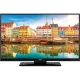 Vestel 32HB7400 HD Ready LED televizyon, renkli liman manzarasını gösteren siyah ekranlı TV