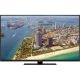 Grundig Miami 49 VLX 9670 BP Ultra HD 4K LED televizyon, şehir ve sahil manzarası gösteren siyah ekran