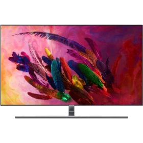 Samsung 55Q7FN Ultra HD 4K QLED televizyon, ince ekran tasarımı ve canlı renkli tüy görselli panel