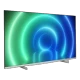 Philips 55PUS7556 Ultra HD 4K LED TV; ince ekran tasarımı ve neon renkli arka plan görüntüsü