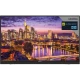 Grundig 48 VLX 8585 BP Ultra HD 4K LED televizyon, şehir manzarası gösteren siyah ekran