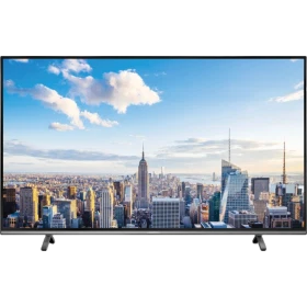 Grundig New York 55 CLX 8670 BP Ultra HD 4K LED televizyon, şehir manzarası gösteren ekranlı TV