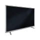 Grundig 55 GDU 7800S Ultra HD 4K LED televizyon, ince çerçeveli siyah ekran ve gümüş ayaklarla önden görünüm