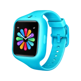 Xiaomi Mi Bunny Children's Phone Watch 3 mavi akıllı çocuk saati, renkli ekranı ve ayarlanabilir silikon kayışıyla