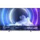 Philips 75PML9506 Ultra HD 4K LED TV; bulutlu sahne ve Mini LED ambilight efekti ekranında görünüyor, genel renk.