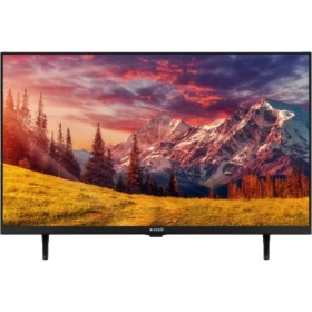 Arçelik A32 D 560 B HD Ready LED TV, siyah çerçeveli televizyon ve dağ manzarası ekranı