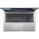 Acer Aspire 3 A315-59-59AY gümüş iş ve ofis laptopu, açık kapaklı üstten görünüm ve tam boy klavye