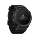Garmin tactix Delta Solar siyah balistik aktivite saati, Applied Ballistics ekranı ve dayanıklı kayışıyla gösteriliyor