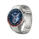 Huawei Watch GT 5 Pro Titanyum 46mm akıllı saat, titanyum kordon ve yuvarlak ekranıyla gösteriliyor.