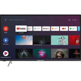 SEG 58SUA900 Ultra HD 4K LED televizyon, siyah çerçeveli ekranda akıllı TV arayüzü sunuyor.