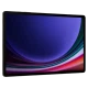 Samsung Galaxy Tab S9+ Wi‑Fi 512 GB gri renkli tablet, renkli ekran arayüzüyle önden görünüyor