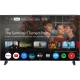 Vestel 50UG9760 Ultra HD 4K LED televizyon, siyah çerçeveli ekranında akıllı TV arayüzünü gösteriyor