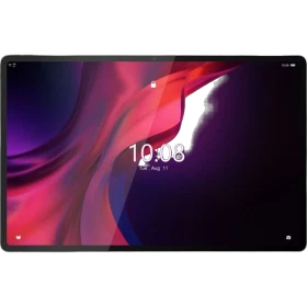 Lenovo Tab Extreme gri oyuncu tablet ön ekranında renkli arayüz ve 10:08 saat görünüyor