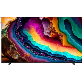 TCL 98P755 Ultra HD 4K LED televizyon, genel renkli şık tasarım ve canlı renkli ekran görünüyor.