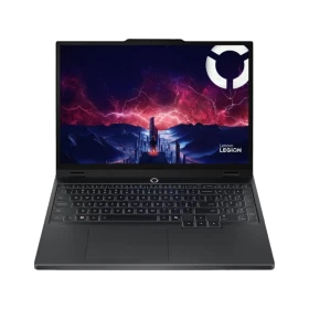 Lenovo Legion 5 15AHP10 83M00064TRAT49 siyah oyuncu laptop, açık ekran ve tam klavye görünümüyle