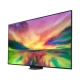 LG 86QNED816RE Ultra HD 4K QNED televizyon ekranında canlı renkler, genel siyah tasarım