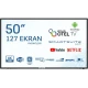 Onvo OV50HTL350 Ultra HD 4K, 50 inç siyah çerçeveli LED akıllı televizyon
