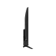 Axen AX43QFMLN-W02S Full HD LED televizyonun siyah renkli ince yan görünümü ve ayak tasarımı