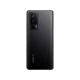 Siyah Poco F5 Pro akıllı telefonun arka yüzeyi, dikey çoklu kamera modülü ve şık tasarımıyla görünümü