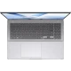 Asus Vivobook 16 X1607QA-MB089W gri iş ve ofis laptopu; klavye ve touchpad önden görünüm