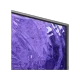 Samsung 85QN90C QLED Ultra HD 4K TV siyah çerçeve, mor soyut arka plan ekran görünümü