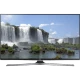 Samsung 55J6270 55 inç Full HD LED televizyon, şelale manzaralı ekran ve siyah tasarım, genel renkli vitrin görünümü