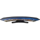 Samsung 65HU7200 Ultra HD 4K LED televizyon, siyah tasarım ve şehir manzaralı ekran görünümü