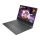 HP Victus Gaming 15-fa2020nta14 C21SHEAA14 koyu gri oyuncu laptop, ekranında oyun görselleri görünüyor