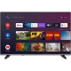 Vestel 43UA9631 Ultra HD 4K TV, siyah çerçeveli LED televizyonun akıllı TV arayüzü ekranda.