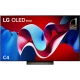 LG OLED65C46LA Ultra HD 4K OLED televizyon, genel renkli şık ekran tasarımı, C4 modeli vurgulu